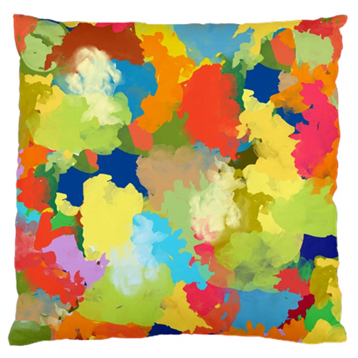 Summer Feeling Splash Large Flano Cushion Case (One Side)