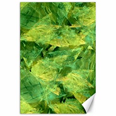 Green Springtime Leafs Canvas 20  X 30   by designworld65