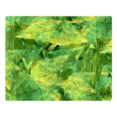 Green Springtime Leafs Double Sided Flano Blanket (large)  by designworld65