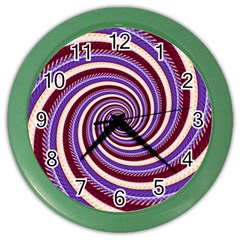 Woven Spiral Color Wall Clocks by designworld65