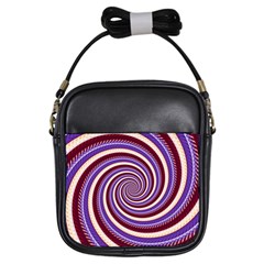 Woven Spiral Girls Sling Bags by designworld65