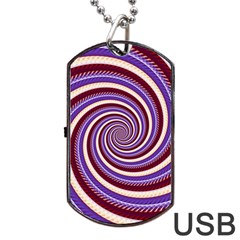 Woven Spiral Dog Tag Usb Flash (two Sides) by designworld65