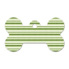 Spring Stripes Dog Tag Bone (one Side) by designworld65