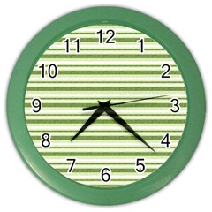 Spring Stripes Color Wall Clocks by designworld65