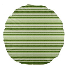 Spring Stripes Large 18  Premium Flano Round Cushions