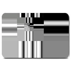 Black And White Endless Window Large Doormat  by designworld65