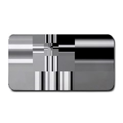 Black And White Endless Window Medium Bar Mats by designworld65