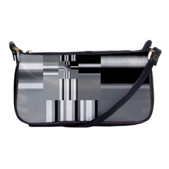 Black And White Endless Window Shoulder Clutch Bags by designworld65