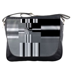 Black And White Endless Window Messenger Bags by designworld65