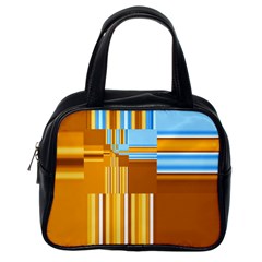 Endless Window Blue Gold Classic Handbags (one Side) by designworld65