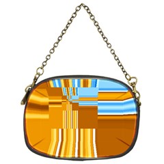 Endless Window Blue Gold Chain Purses (one Side)  by designworld65