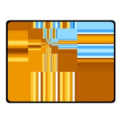 Endless Window Blue Gold Fleece Blanket (small) by designworld65