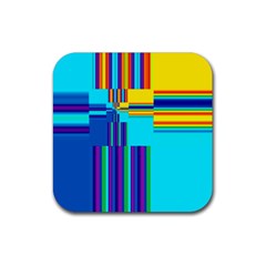 Colorful Endless Window Rubber Square Coaster (4 Pack)  by designworld65