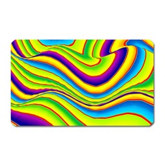 Summer Wave Colors Magnet (Rectangular)