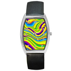 Summer Wave Colors Barrel Style Metal Watch