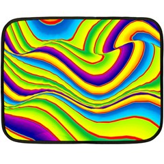 Summer Wave Colors Double Sided Fleece Blanket (mini)  by designworld65