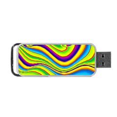 Summer Wave Colors Portable USB Flash (One Side)