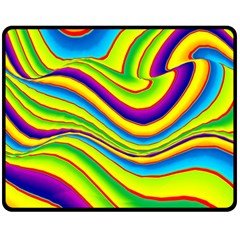Summer Wave Colors Double Sided Fleece Blanket (Medium) 