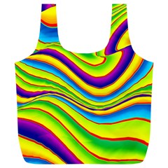 Summer Wave Colors Full Print Recycle Bags (L) 