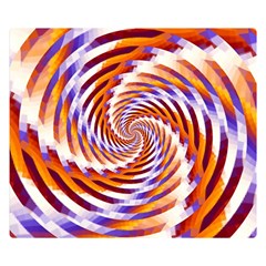 Woven Colorful Waves Double Sided Flano Blanket (small)  by designworld65