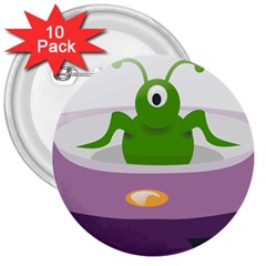 Ufo 3  Buttons (10 pack) 
