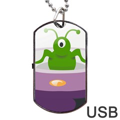 Ufo Dog Tag USB Flash (One Side)