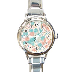 Bubbles Round Italian Charm Watch by linceazul