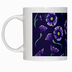 Floral White Mugs