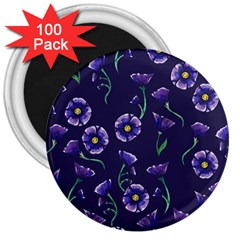 Floral 3  Magnets (100 Pack)