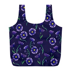 Floral Full Print Recycle Bags (l) 