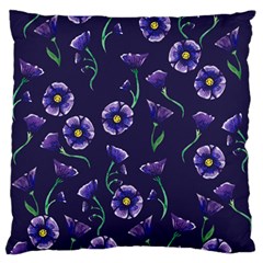 Floral Large Flano Cushion Case (two Sides)