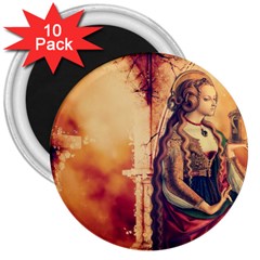 Fantasy Art Painting Magic Woman  3  Magnets (10 pack) 