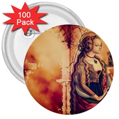 Fantasy Art Painting Magic Woman  3  Buttons (100 pack) 