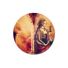 Fantasy Art Painting Magic Woman  Magnet 3  (Round)