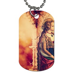 Fantasy Art Painting Magic Woman  Dog Tag (One Side)