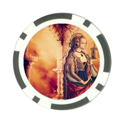 Fantasy Art Painting Magic Woman  Poker Chip Card Guard (10 pack)