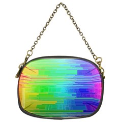 Colors Rainbow Pattern Chain Purses (one Side)  by paulaoliveiradesign