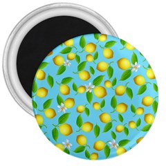 Lemon pattern 3  Magnets