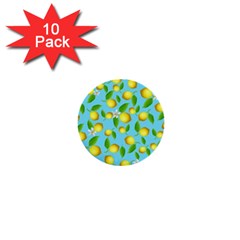 Lemon pattern 1  Mini Buttons (10 pack) 