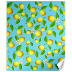 Lemon pattern Canvas 8  x 10 