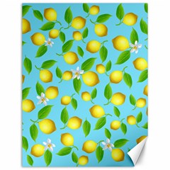 Lemon pattern Canvas 12  x 16  