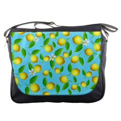 Lemon pattern Messenger Bags