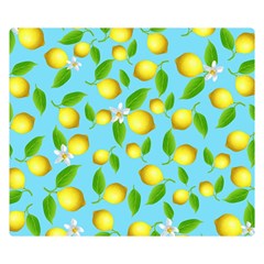 Lemon pattern Double Sided Flano Blanket (Small) 