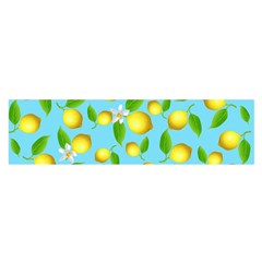 Lemon Pattern Satin Scarf (oblong)