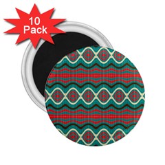 Ethnic Geometric Pattern 2 25  Magnets (10 Pack)  by linceazul