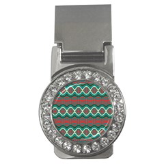 Ethnic Geometric Pattern Money Clips (cz)  by linceazul