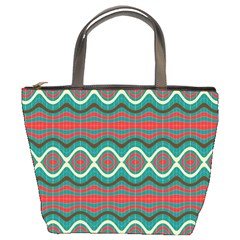 Ethnic Geometric Pattern Bucket Bags