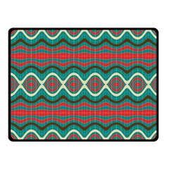 Ethnic Geometric Pattern Fleece Blanket (small) by linceazul