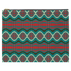 Ethnic Geometric Pattern Cosmetic Bag (xxxl)  by linceazul