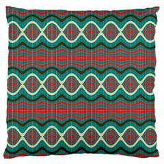 Ethnic Geometric Pattern Large Flano Cushion Case (two Sides) by linceazul